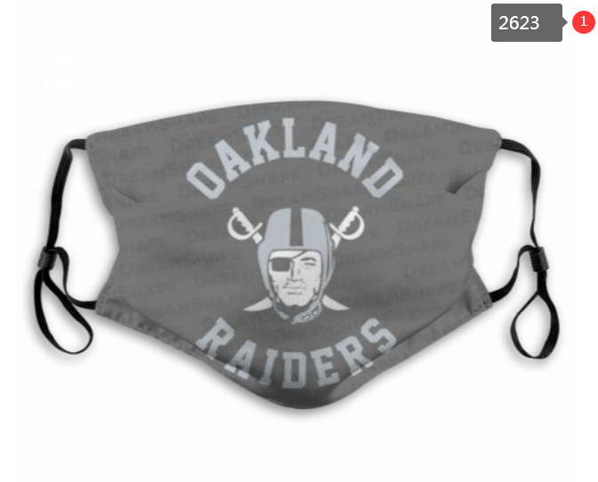 NFL Oakland Raiders #35 Dust mask with filter